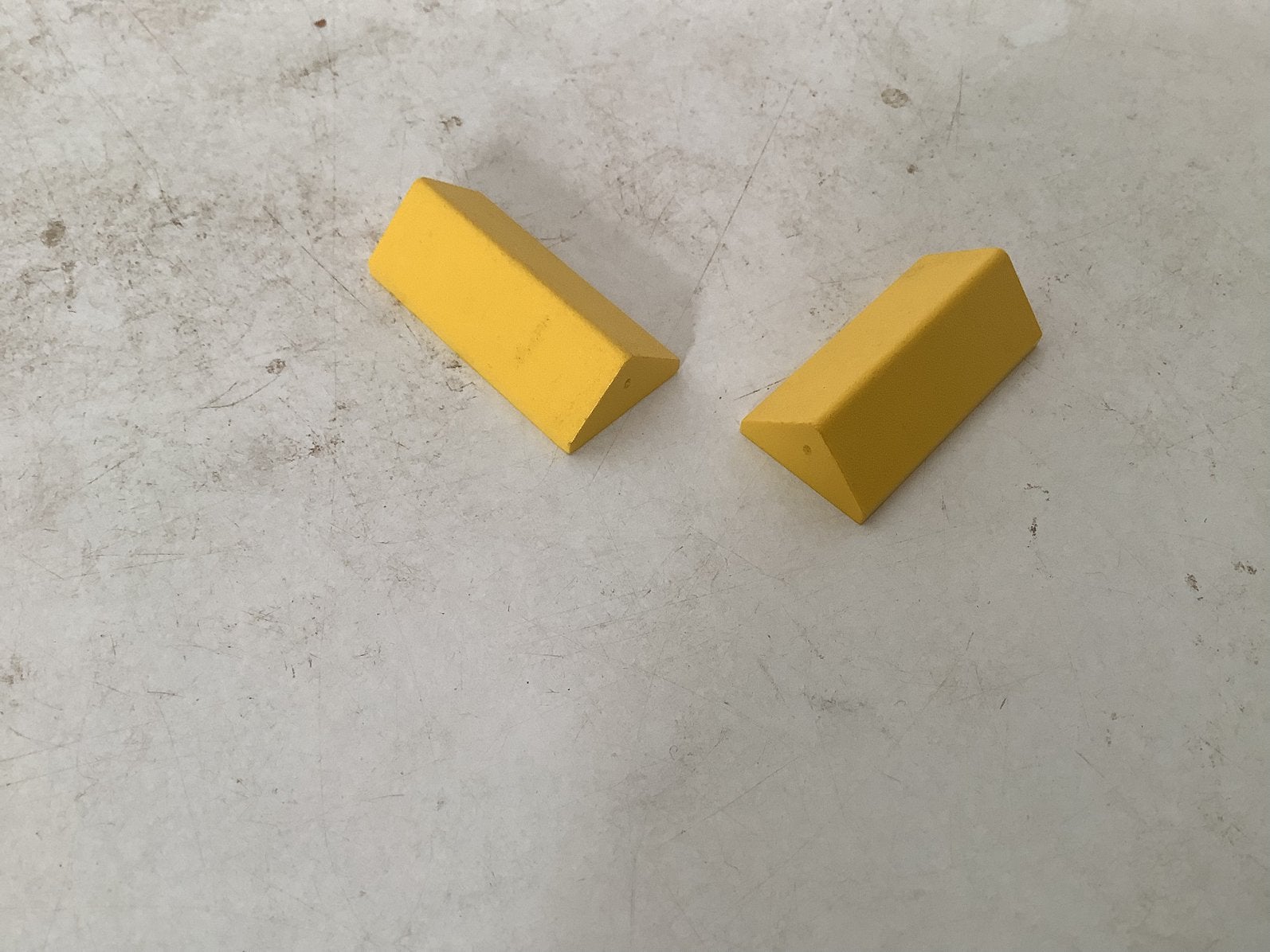 Lego dakpan nokpan 45 2x4 dubbel geel, Ophalen of Verzenden, Gebruikt, Losse stenen, Lego