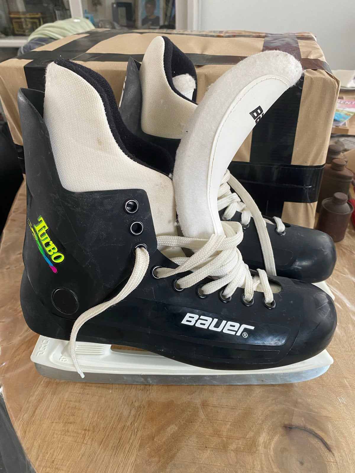 Bauer ijshockeyschaatsen, maat 6, Ophalen of Verzenden, Gebruikt, IJshockeyschaatsen, Bauer