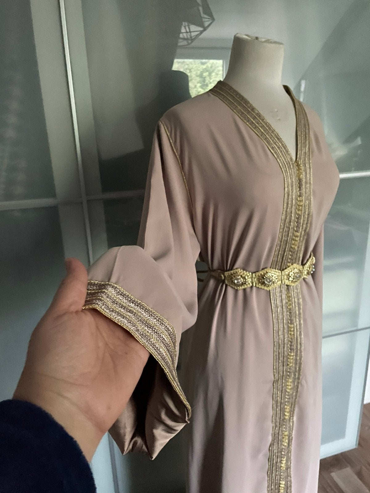 Prachtige Marokkaanse jurk/takchita/takshita, Kleding | Dames, Ophalen of Verzenden, Zo goed als nieuw, Maat 42/44 (L), Onder de knie