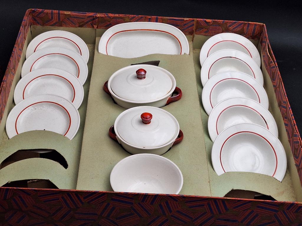 oud porseleinen poppen/kinder eetservies Villeroy & Boch, Ophalen of Verzenden