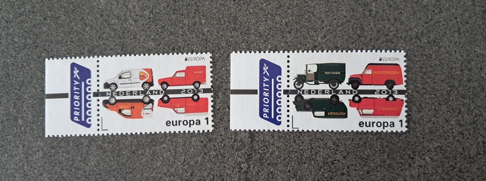 nvph 3055+3056 Europa priority Postautos - 2013 postfris, Ophalen of Verzenden, Na 1940, Postfris