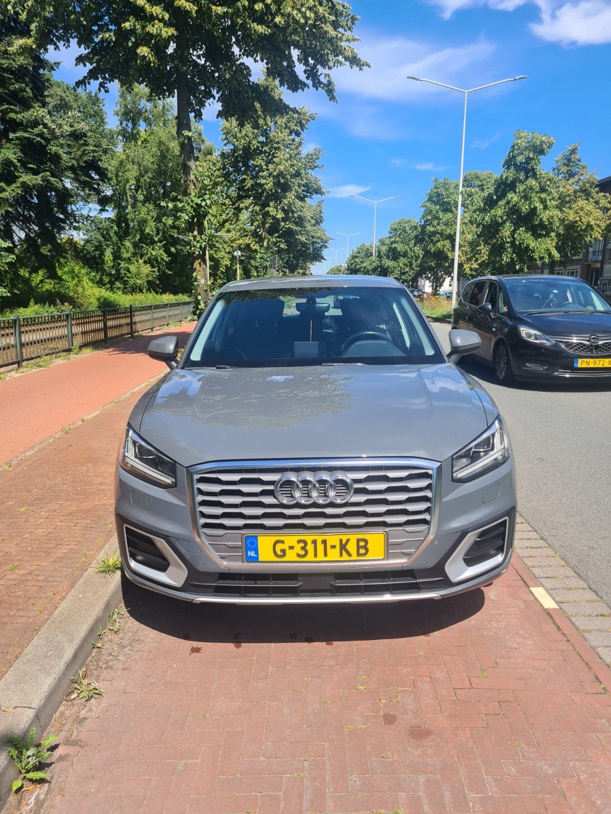 Audi Q2 1.0 Tfsi 116pk 2019 Grijs, Auto's, Audi, Voorwielaandrijving, Q2, 1200 kg, Origineel Nederlands