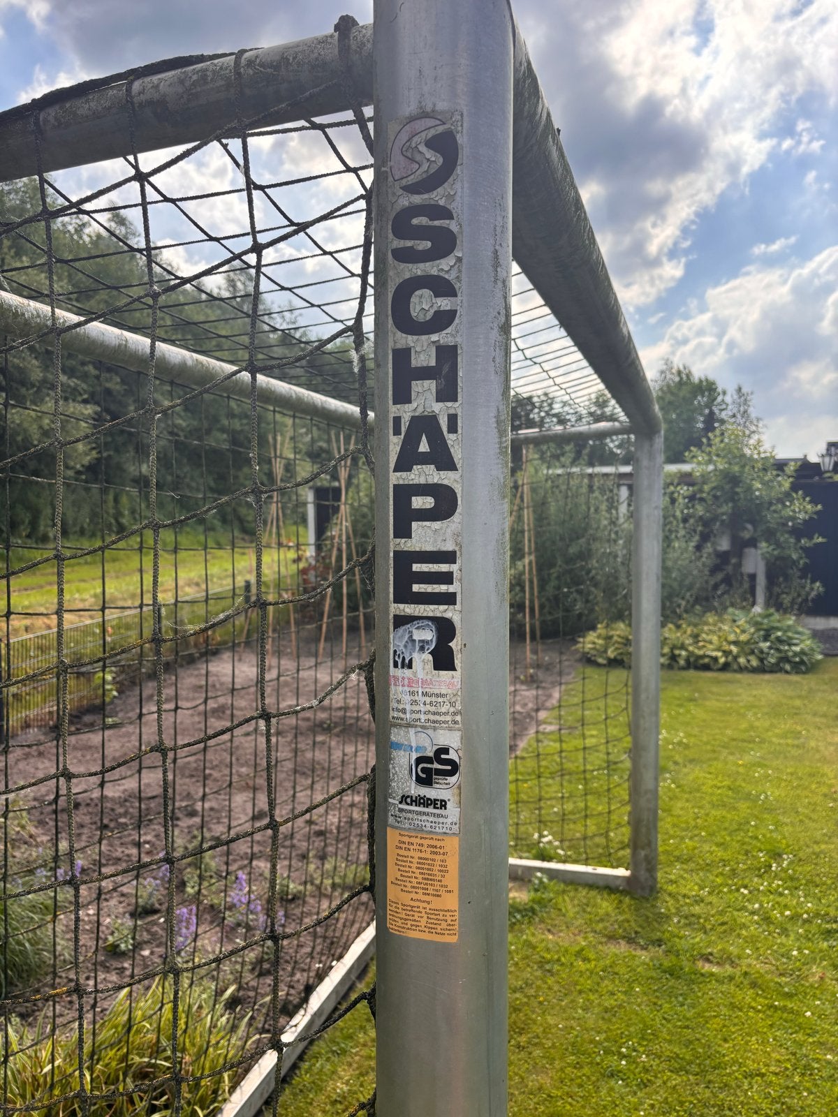 Stevig voetbaldoel voor de tuin - Schaper/Bärland, Ophalen of Verzenden, Gebruikt