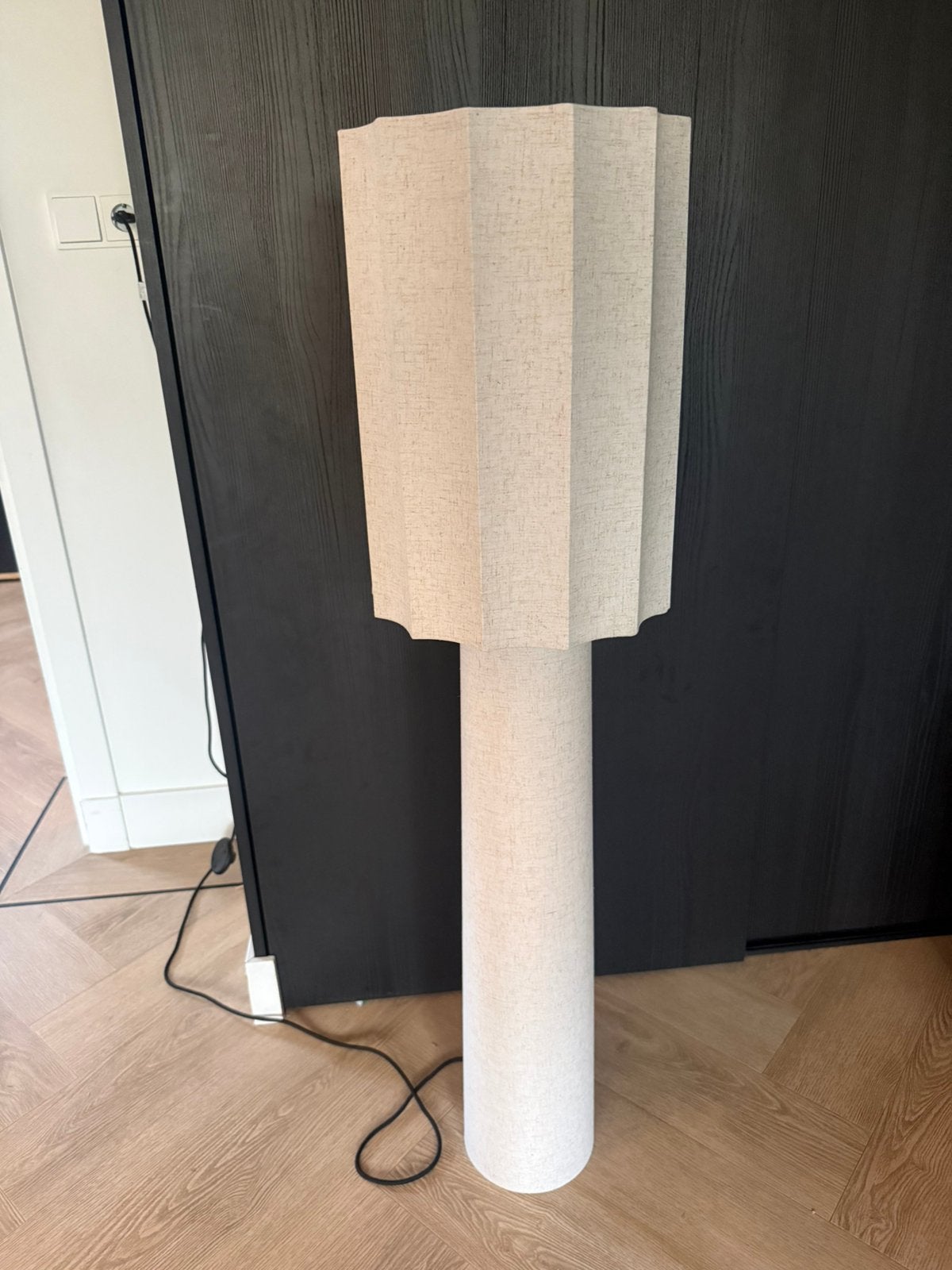 Vloerlamp linnen stof - Wehkamp, Ophalen, Japandi, Zo goed als nieuw, 100 tot 150 cm