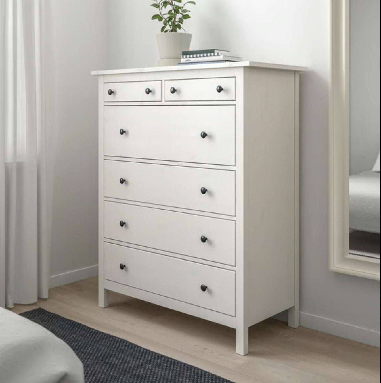 IKEA Hemnes ladekast met 6 laden - Zo goed als nieuw, Huis en Inrichting, 5 laden of meer, Ophalen, Zo goed als nieuw