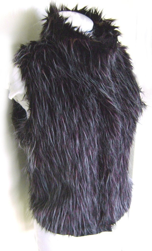 nep bont gilet jas wolf cosplay goth punk rock post-apoc, Kleding | Dames, Bodywarmers, Maat 38/40 (M), Overige kleuren, Verzenden