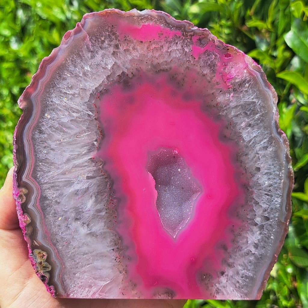 1,3kg Agaateinde met Druzy kristallen edelsteen verzameling, Ophalen of Verzenden