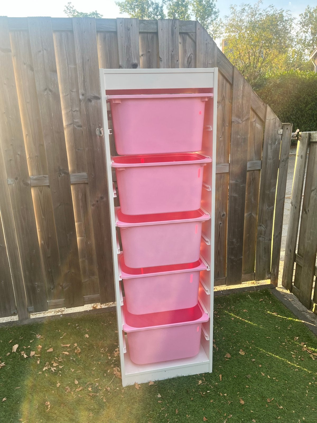IKEA Opbergkast met roze bakken voor kinderkamer, Ophalen, Gebruikt, Kast, 105 cm of meer
