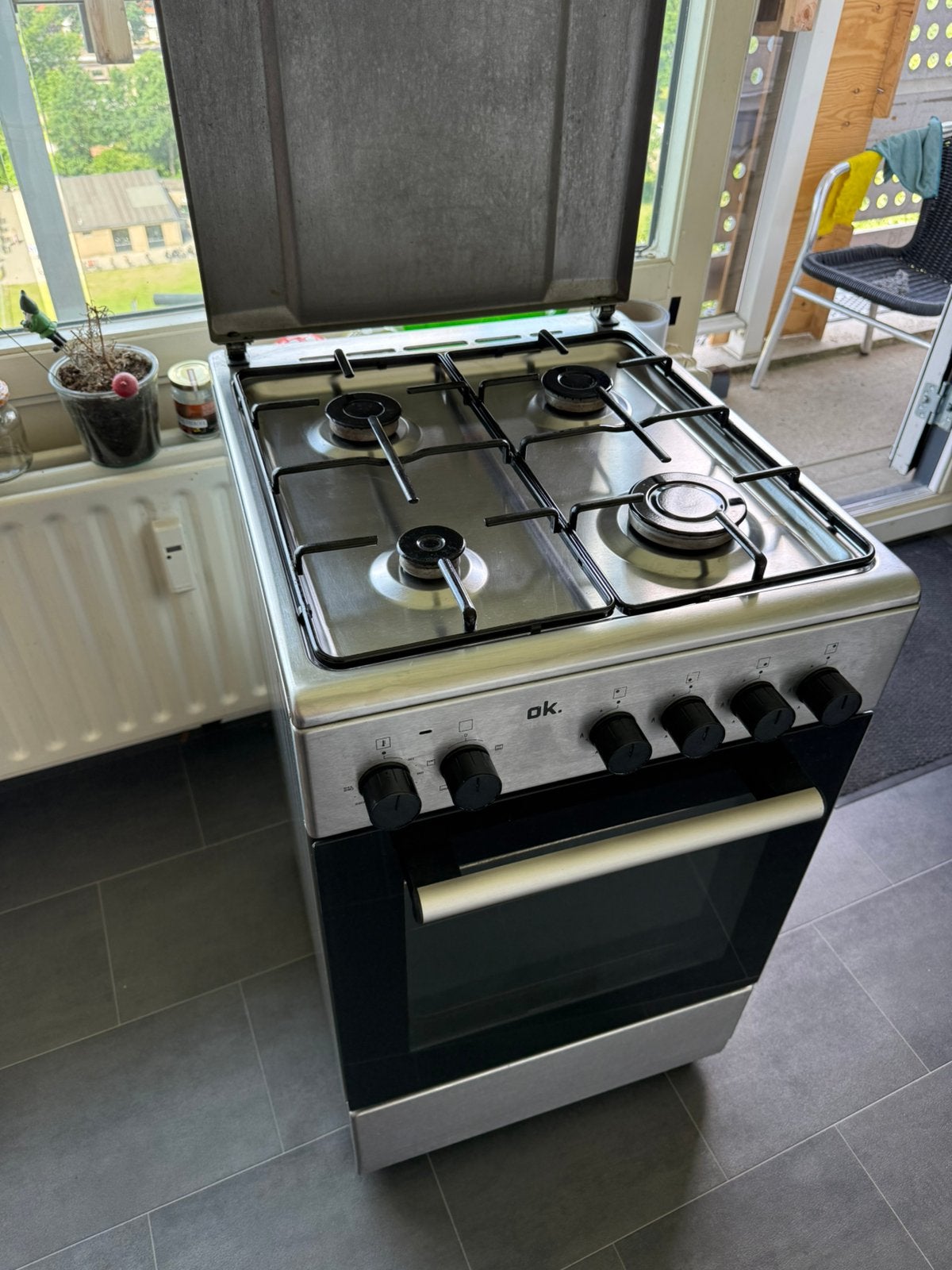 Fijne OK. OFC 14216 - gas/oven combinatie, Ophalen, Gebruikt, 4 kookzones, Gas