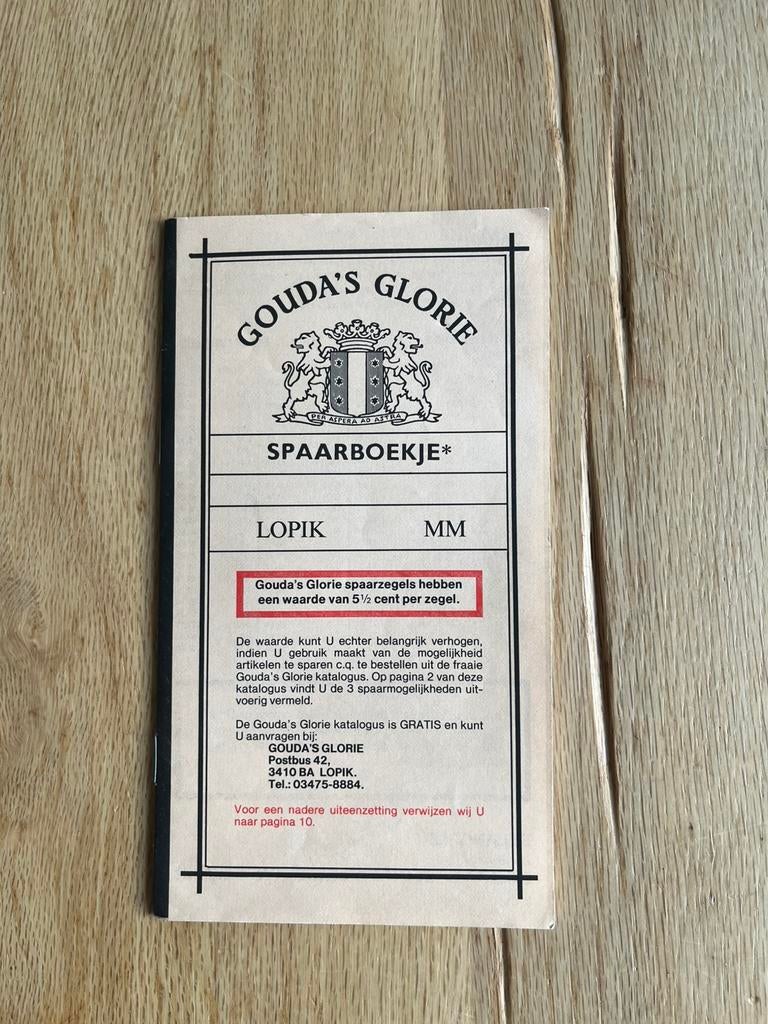 Gouda’s glorie spaarboekje vol, Verzamelen, Ophalen