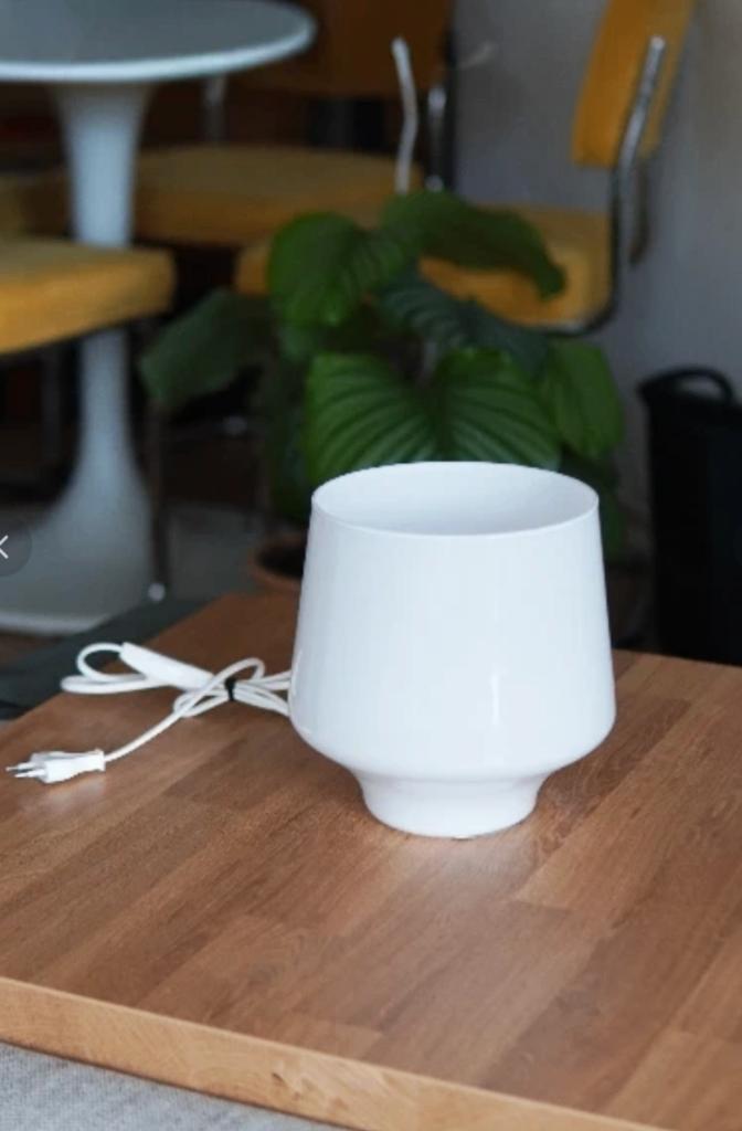 Glazen paddenstoel mushroom ikea vintage tafellamp tokeryd, Huis en Inrichting, Lampen | Tafellampen, Zo goed als nieuw, Minder dan 50 cm