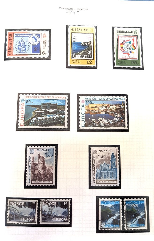 Verenigd Europa 1956/1977, gestempeld en postfris ZP, Postzegels en Munten, Ophalen, Buitenland