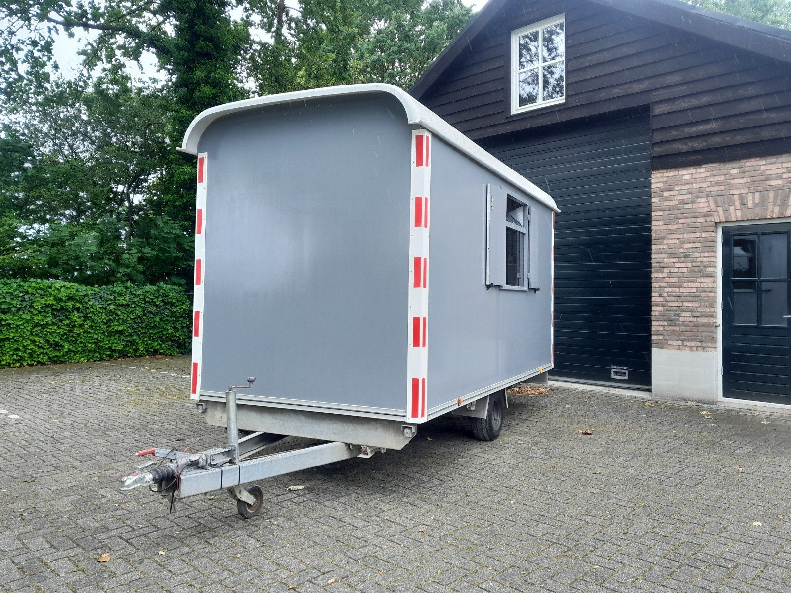 schaftwagen snelverkeer schaftkeet pipowagen keet bouwkeet, Ophalen, Gebruikt