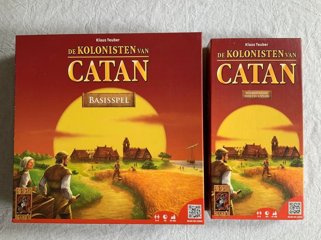 De Kolonisten van Catan + uitbreiding, Hobby en Vrije tijd, Gezelschapsspellen | Bordspellen, Vijf spelers of meer, Ophalen of Verzenden