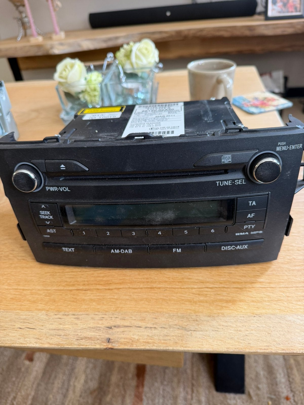 Auto radio toyota bj 2011 jan  aurus, Ophalen of Verzenden, Gebruikt