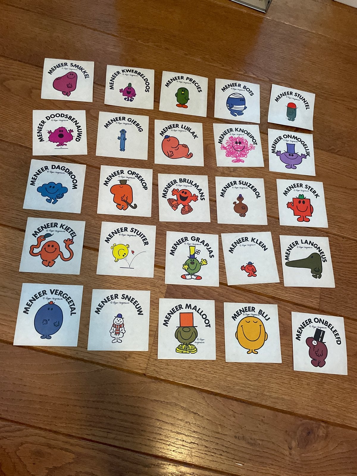 Meneertjes stickers - Vintage collectie, Ophalen, Zo goed als nieuw, Overige typen