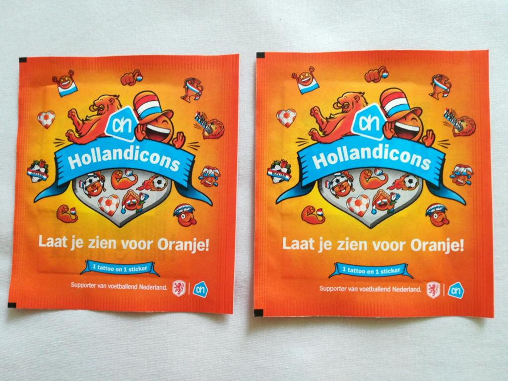 Hollandicons AH 6 dichte pakjes, Verzamelen, Supermarktacties, Albert Heijn, Ophalen of Verzenden