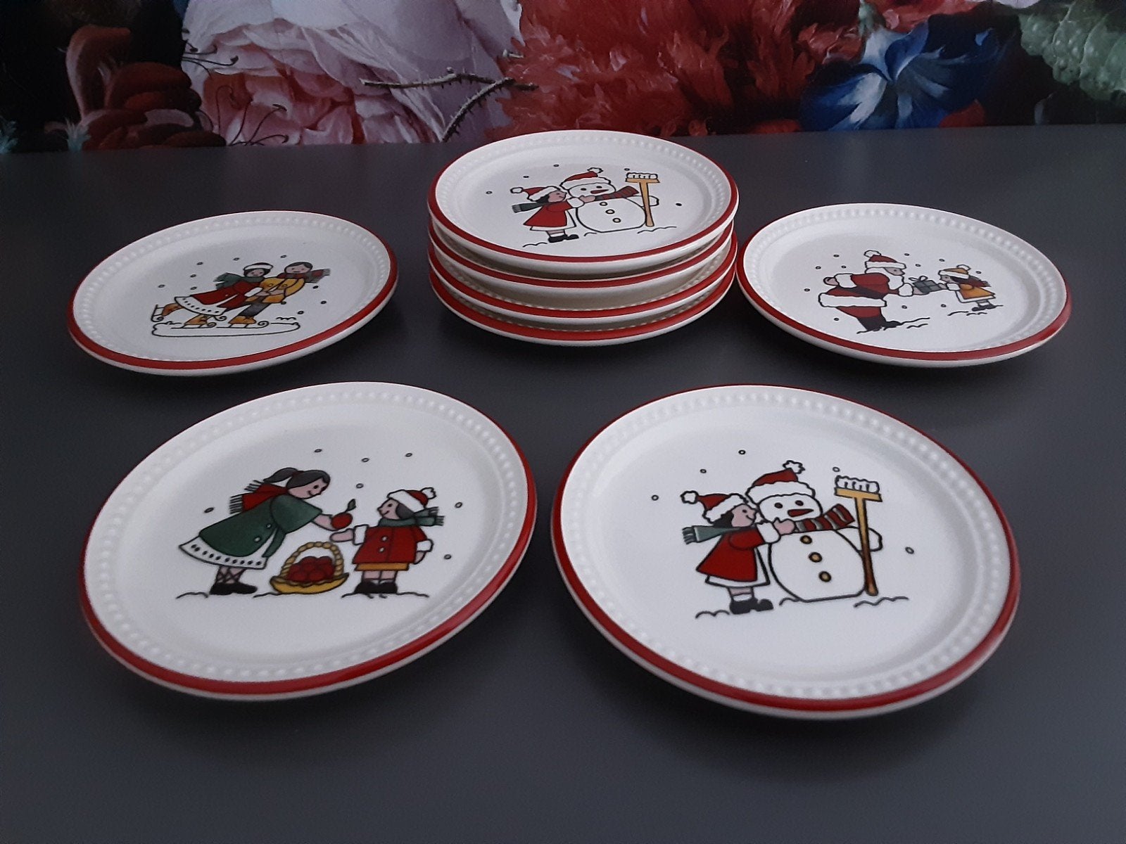 wedgwood windsor kerstservies petitfour schaaltjes Nieuw, Ophalen, Zo goed als nieuw, Porselein, Schaal of Schalen