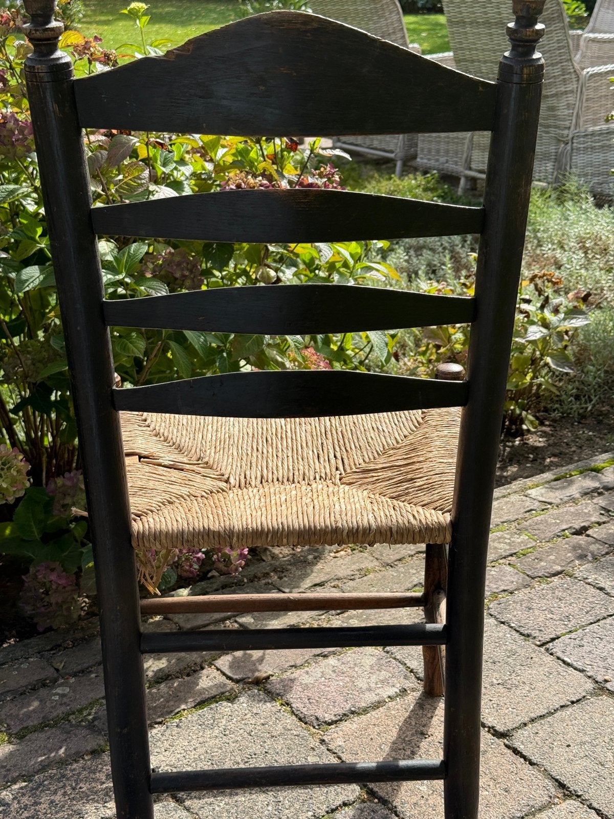 Oude vintage stoel, Ophalen