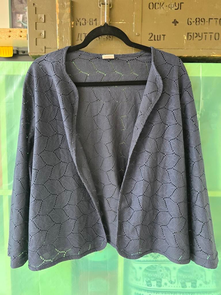 Jacqueline de Yong Donkerblauwe Bolero Maat XL, Blauw, Maat 46/48 (XL) of groter, Ophalen of Verzenden, Zo goed als nieuw
