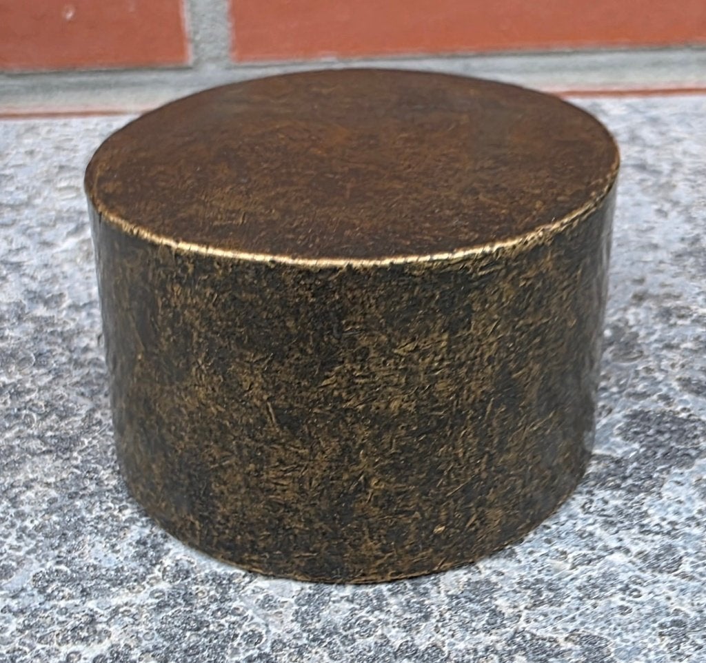 CYLINDRISCHE MINI URN / BRONS, Nieuw, Info@huisentuindecoratiemarie.nl, Huis en tuin decoratie marie, Peize