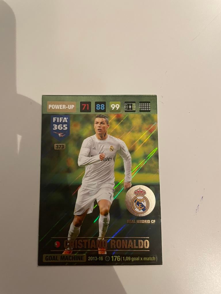 Cristiano ronaldo goal machine panini 2017, Ophalen of Verzenden, Zo goed als nieuw, Plaatje