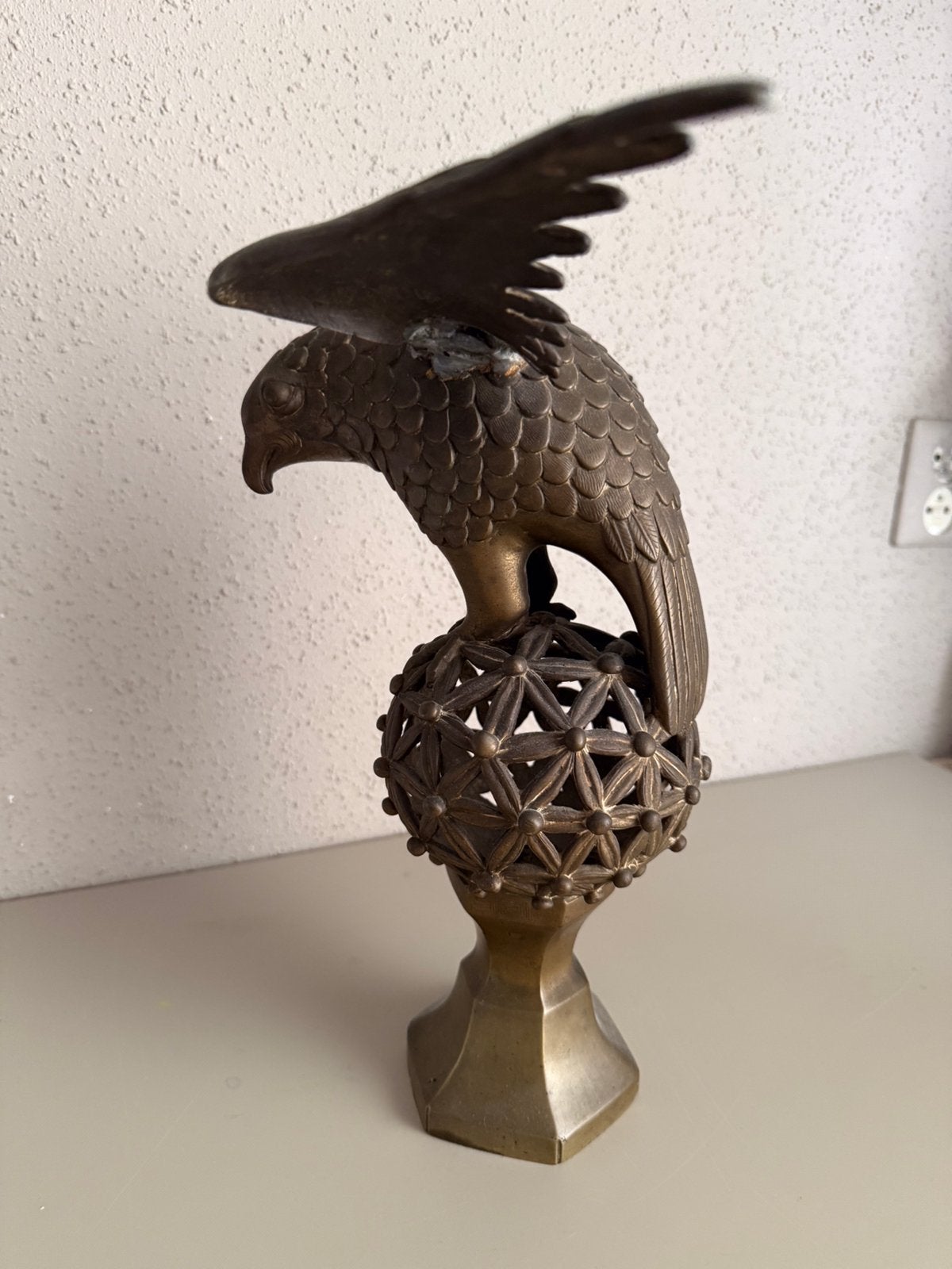 Bronzen art deco adelaar, Ophalen of Verzenden, Brons