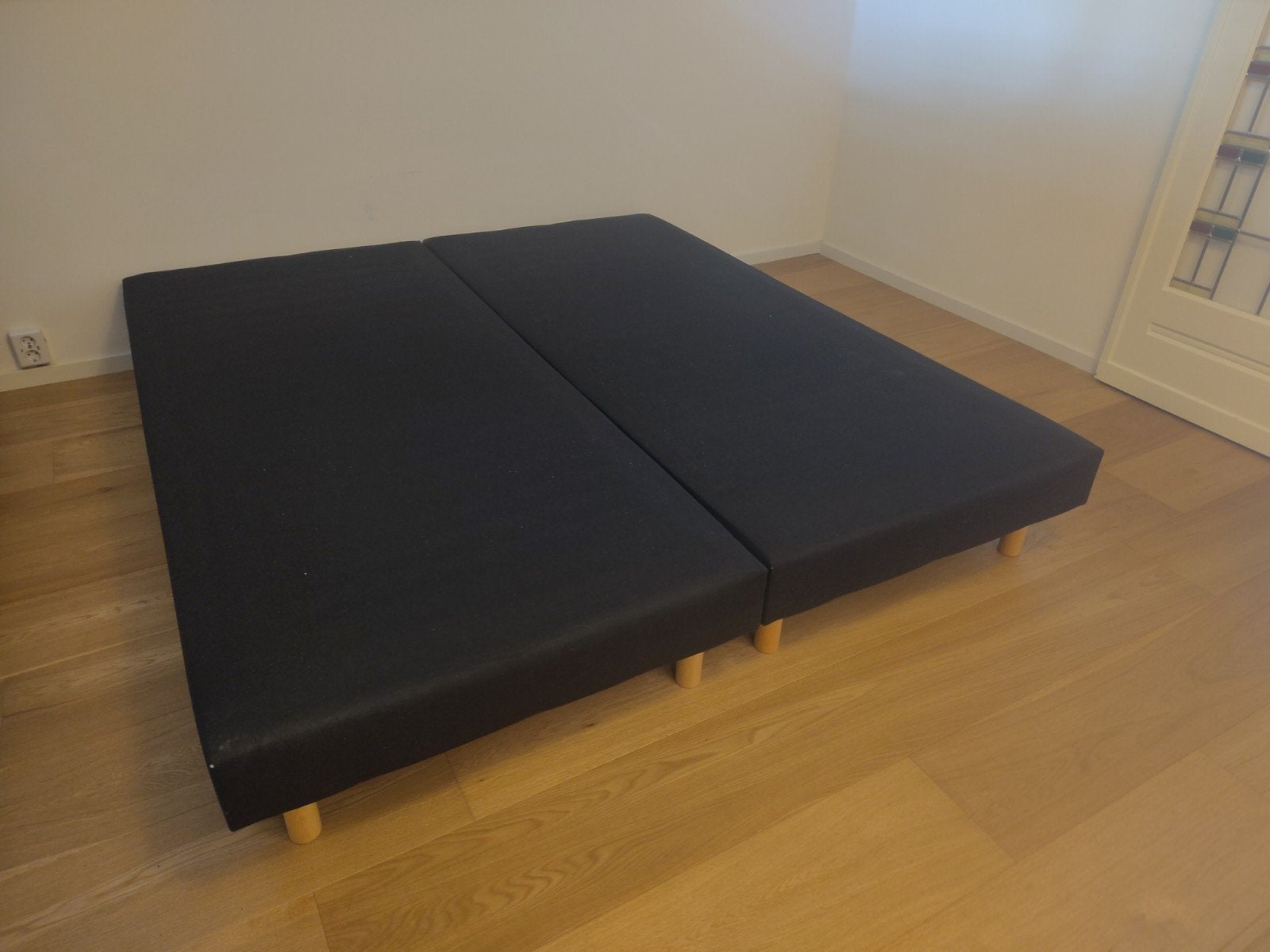 Bedframe Wehkamp 180x200 cm (exclusief matras), Gebruikt, Blauw, Tweepersoons, Ophalen of Verzenden