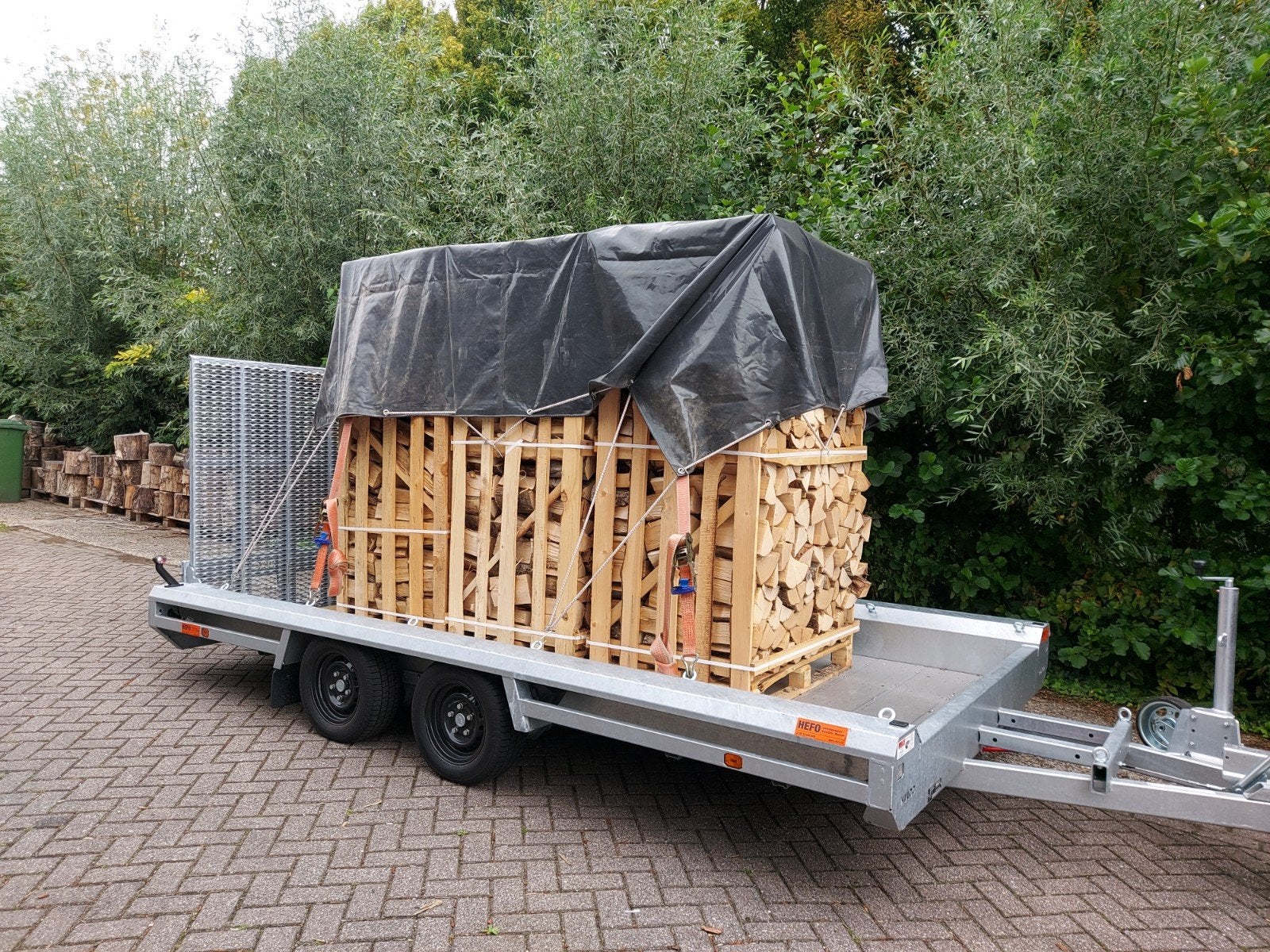 Krat essen 1.8m3 ovengedroogd 25cm, 6 m³ of meer, Ophalen, Overige houtsoorten, Blokken