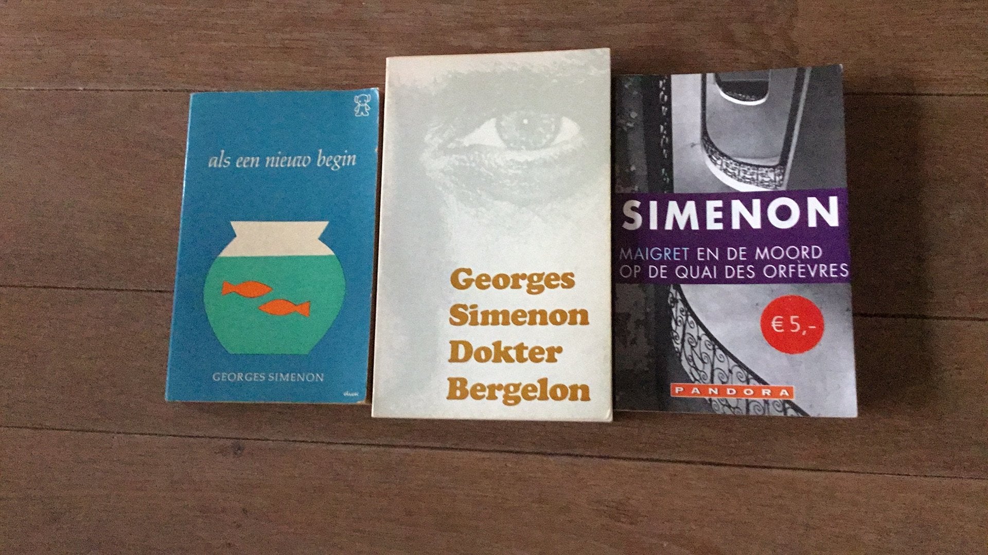 3 x Georges Simenon, Ophalen of Verzenden, Gelezen