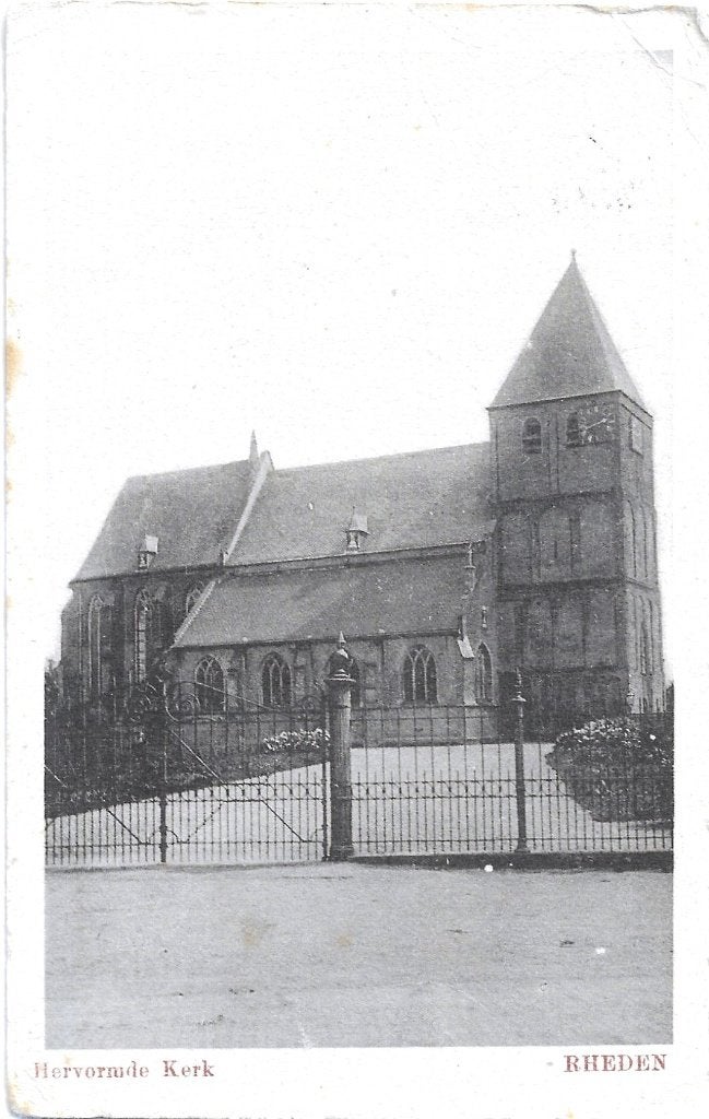 AK Rheden - Hervormde Kerk, Verzamelen, Ansichtkaarten | Nederland, Verzenden, 1920 tot 1940, Gelopen, Noord-Brabant