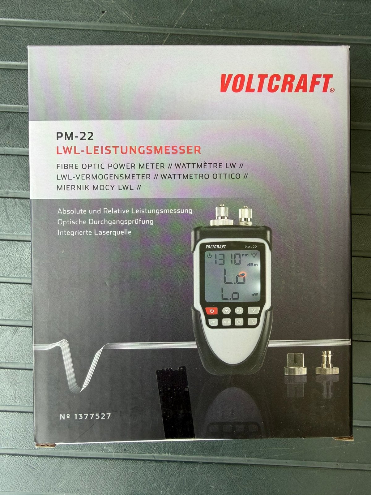 Voltcraft PM-22 glasvezel tester. NIEUW, Ophalen, Nieuw