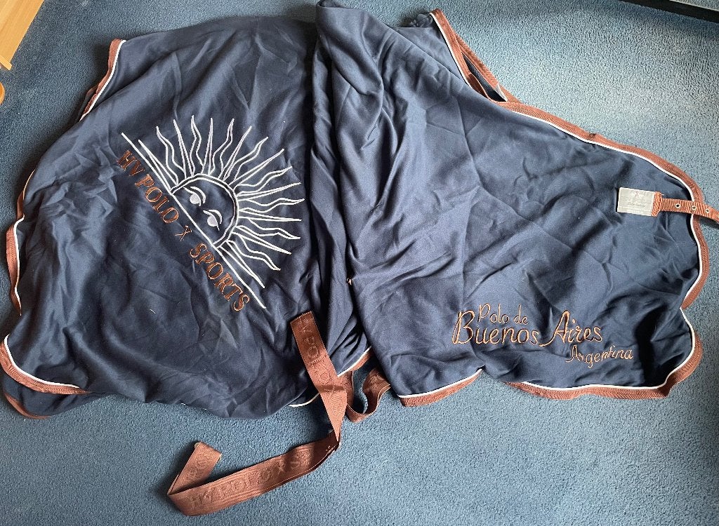 Uistapdeken HV Polo, Zweetdeken, Kruissingels, Zo goed als nieuw, Full (L)