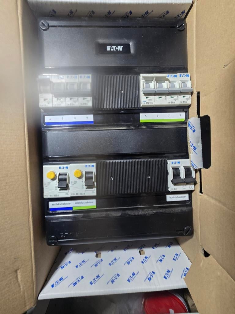 Eaton Holec Groepenkast 1 Fase 6 Groepen + Fornuisgroep, Ophalen of Verzenden