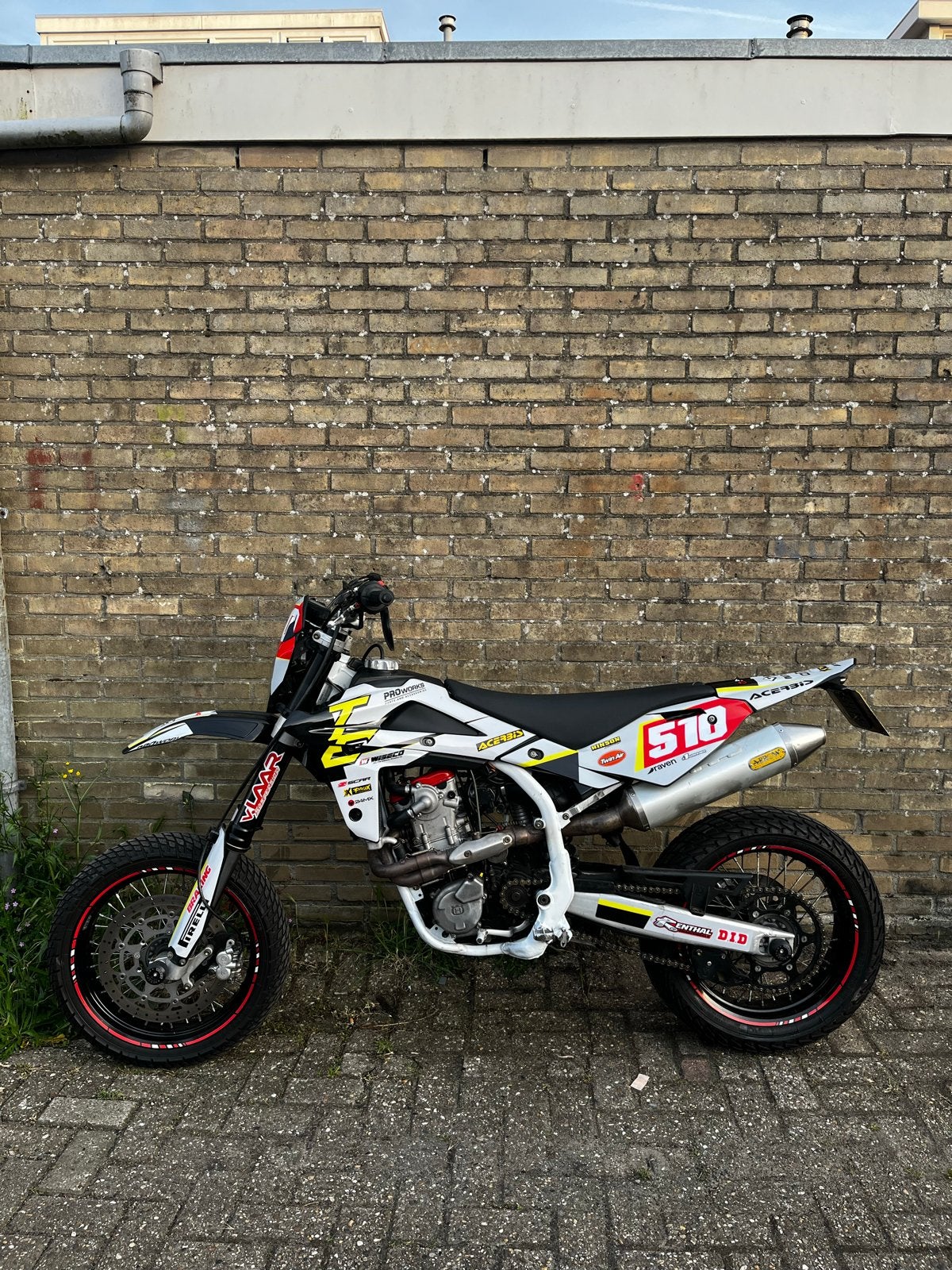 Husqvarna TE510 Supermoto 2010 (Fe exc drz ktm yamaha honda), Sportuitlaat, Gebruikt, Particulier, Meer dan 35 kW