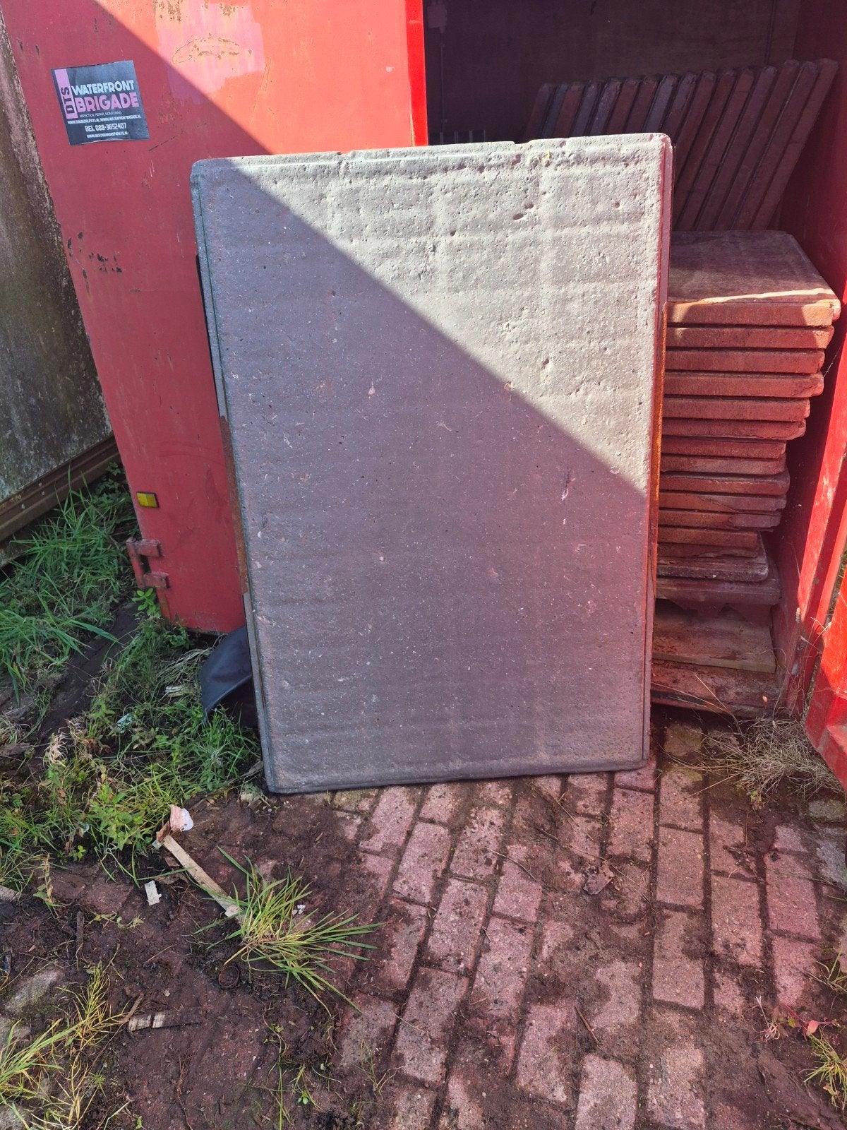 31 kunststof steen schotten - Robuuste afscheiding, Ophalen, Gebruikt, Overige materialen