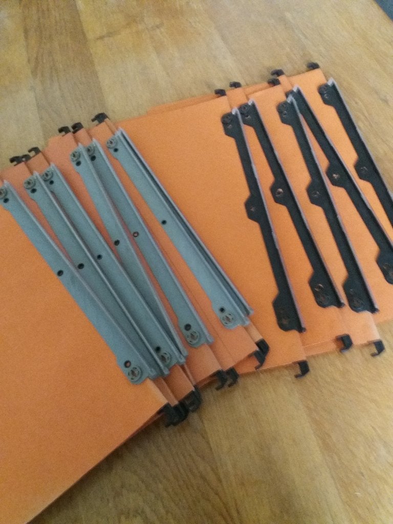Hangmappen, Ophalen, Zo goed als nieuw