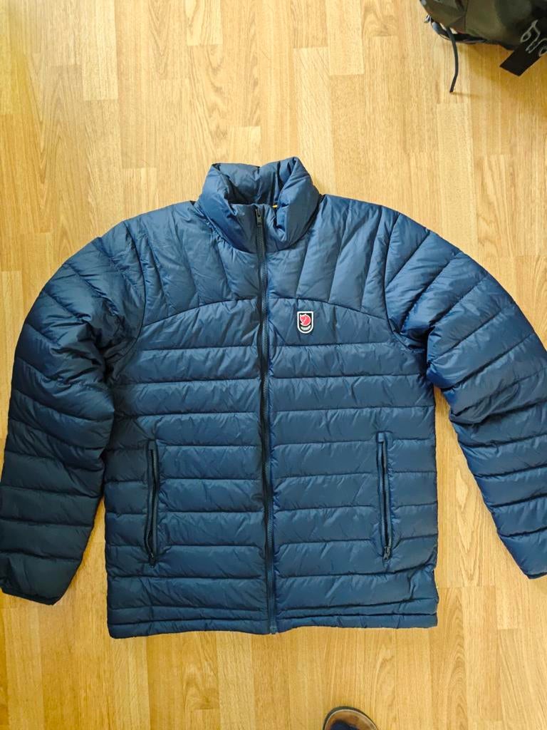 Fjällräven expedition pack down jacket maat XL, Ophalen of Verzenden, Zo goed als nieuw, Maat 56/58 (XL), Groen