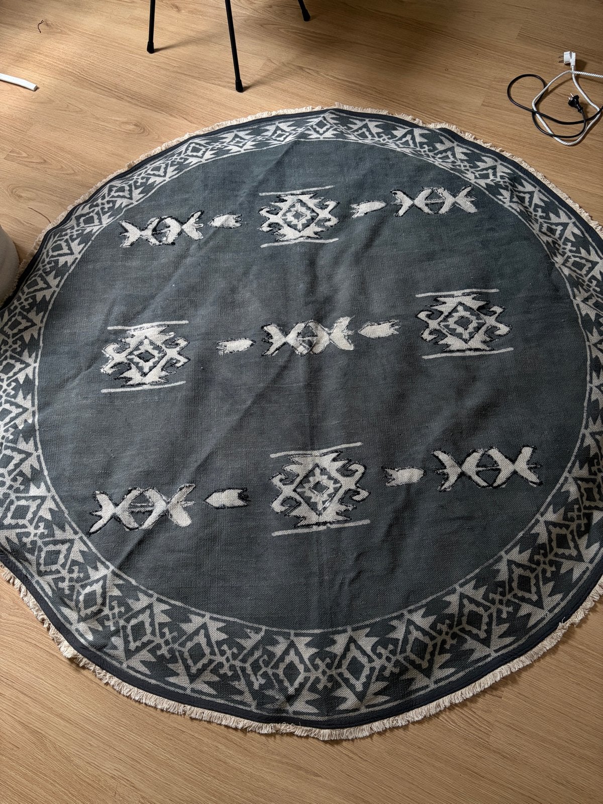 Rond vloerkleed Mexia 180 cm - Zo goed als nieuw, Huis en Inrichting, Stoffering | Tapijten en Kleden, Ophalen, 150 tot 200 cm