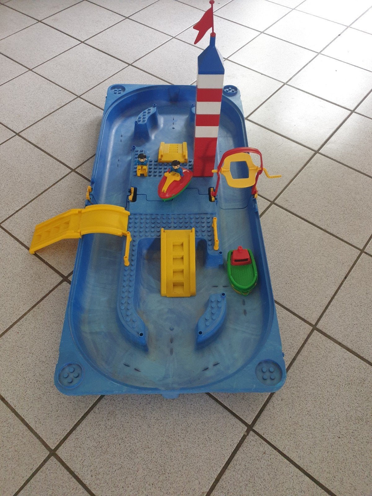 Aquaplay Waterbaan koffer met Accessoires water speelgoed, Ophalen of Verzenden, Gebruikt, Jongen of Meisje
