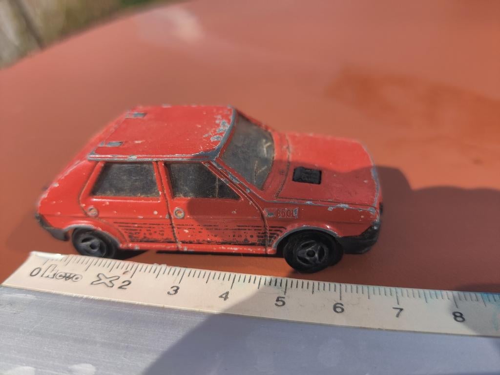 Majorette Fiat Ritmo - Rood - Made in France, Ophalen of Verzenden, Gebruikt, Auto, Overige merken