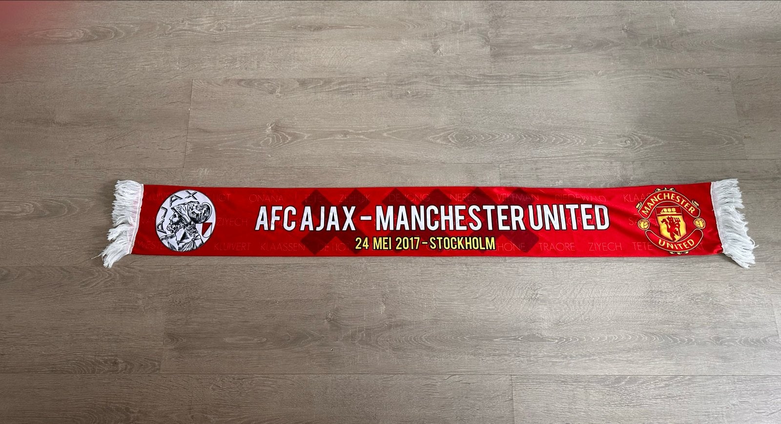 Ajax Europa League Finale 2017 Sjaal - Uniek Aandenken, Verzenden, Zo goed als nieuw, Ajax, Vaantje of Sjaal