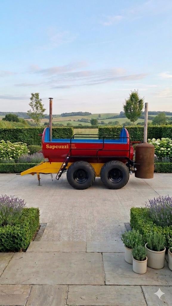 Giertank hottub (sapquzzi XL) TE HUUR, Tuin en Terras, Ophalen of Verzenden, Nieuw