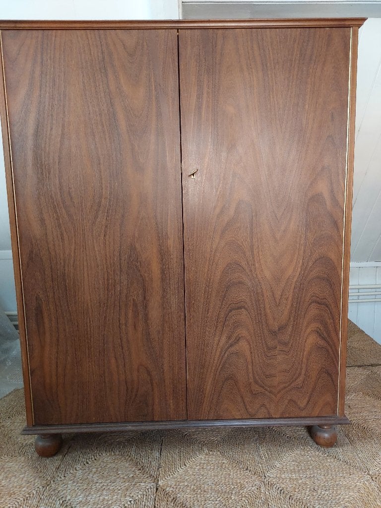 kast van teakhout, Huis en Inrichting, Ophalen, Gebruikt, Teakhout, Met lade(s)