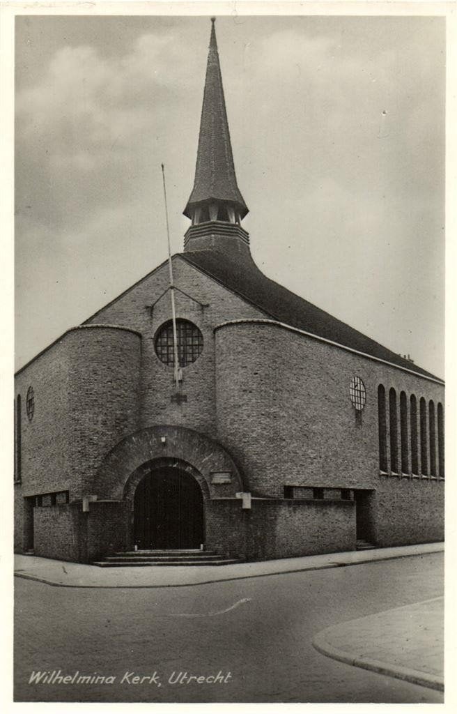 Wilhelmina Kerk, Utrecht - ongelopen, Ophalen of Verzenden, 1960 tot 1980, Ongelopen, Utrecht