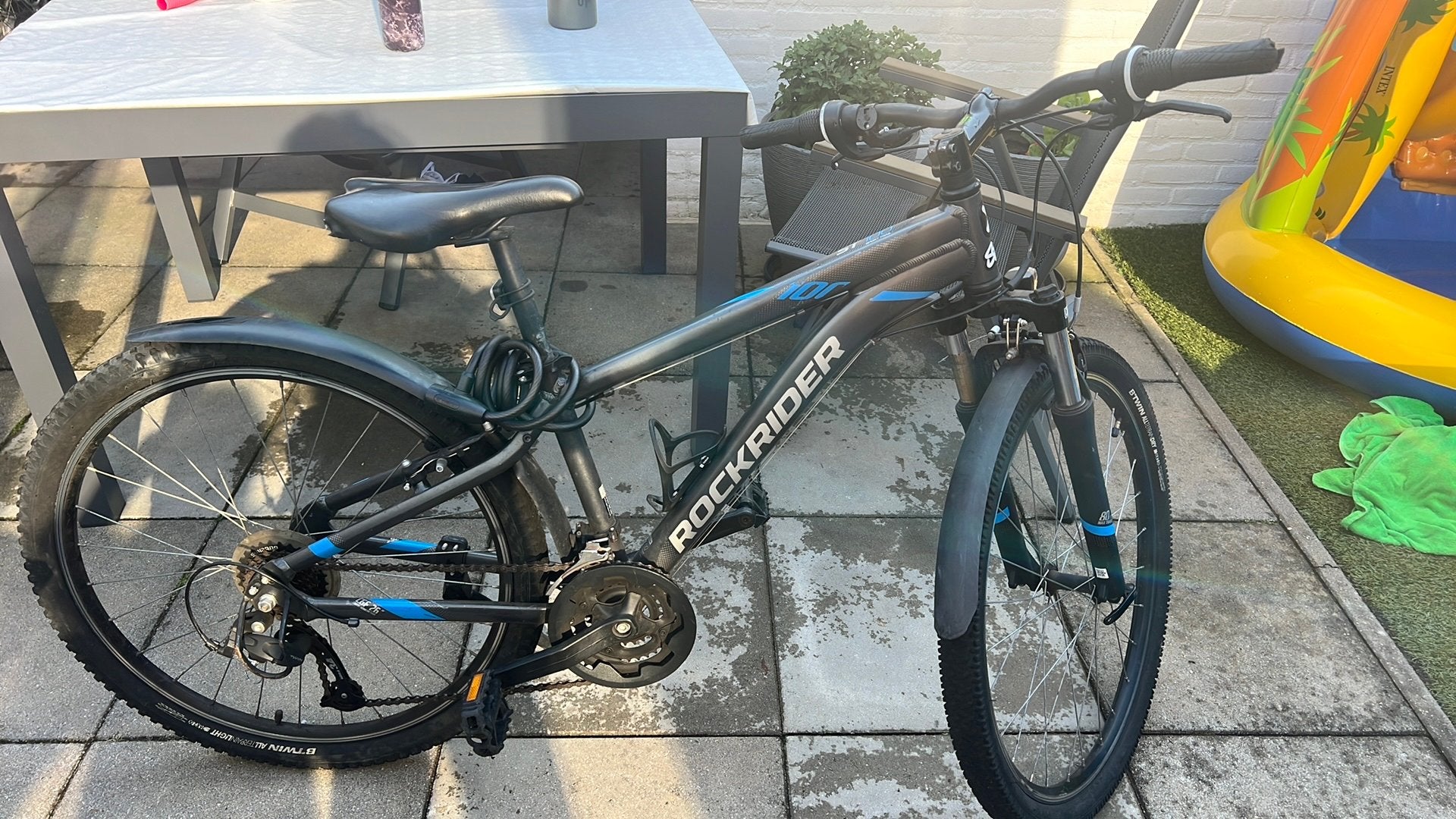 Rockrider ST100 mountainbike, Fietsen en Brommers, Fietsen | Jongens, 26 inch of meer, Velgrem, Versnellingen, Ophalen of Verzenden