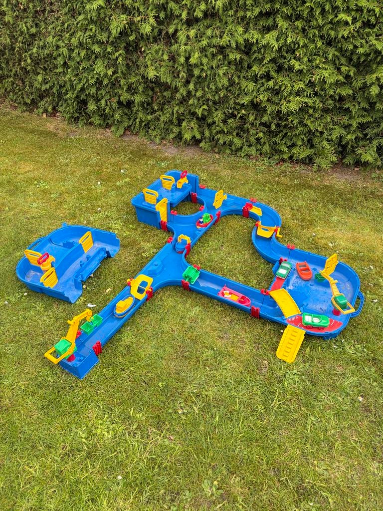Aquaplay waterbaan met diverse onderdelen en boten, Kinderen en Baby's, Ophalen of Verzenden, Gebruikt