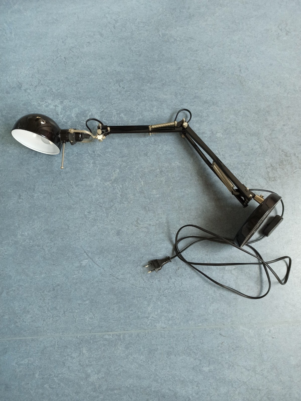 Verstelbare Bureaulamp Zwart - Klassiek Design, Huis en Inrichting, Ophalen, Bureaulamp, Gebruikt, E27 (groot)