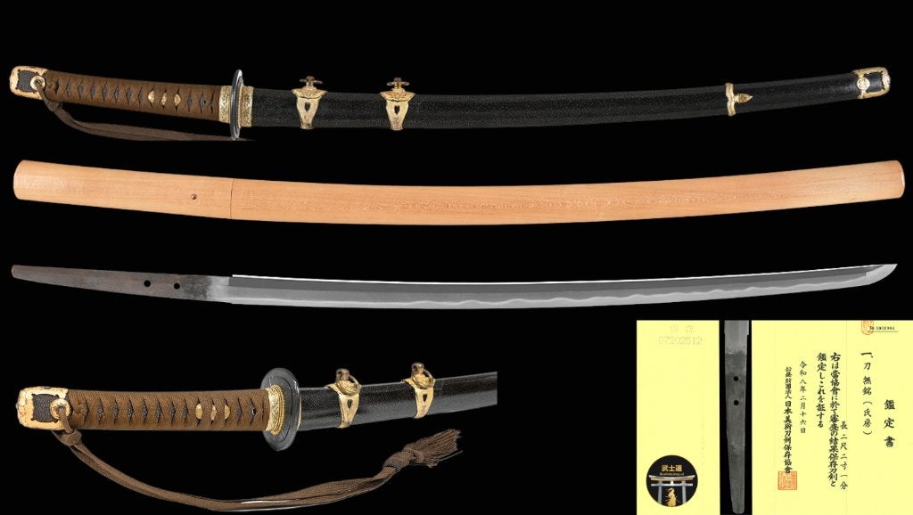 Japanse Marine imperial naval Kai Gunto Ujifusa NBTHK Hozon., Ophalen of Verzenden, Marine, Azië, Zwaard of Sabel