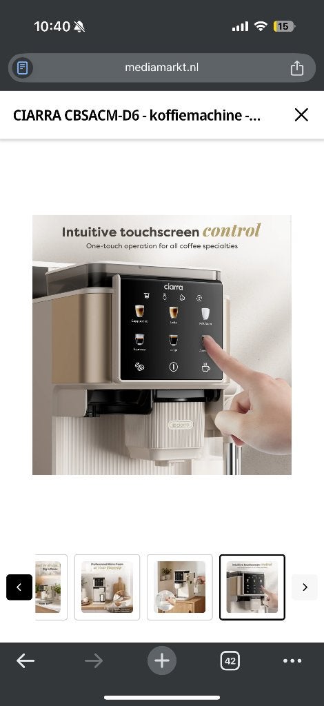 CIARRA CBSACM-D6 - koffiemachine NIEUW